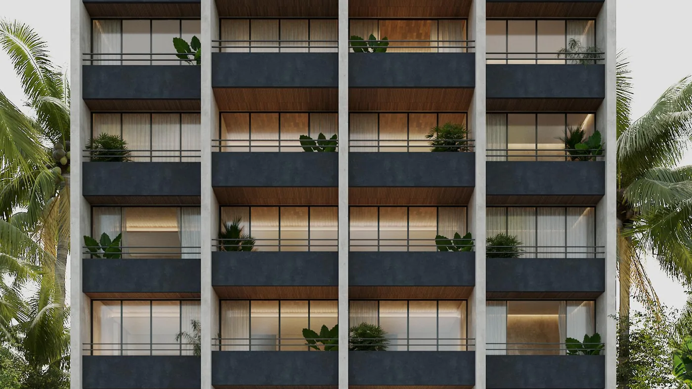 Cancun condo facade example for project-level due diligence