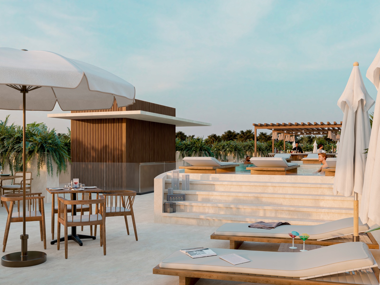 Resort-style pool amenity - rental demand and guest experience vary by building and rules